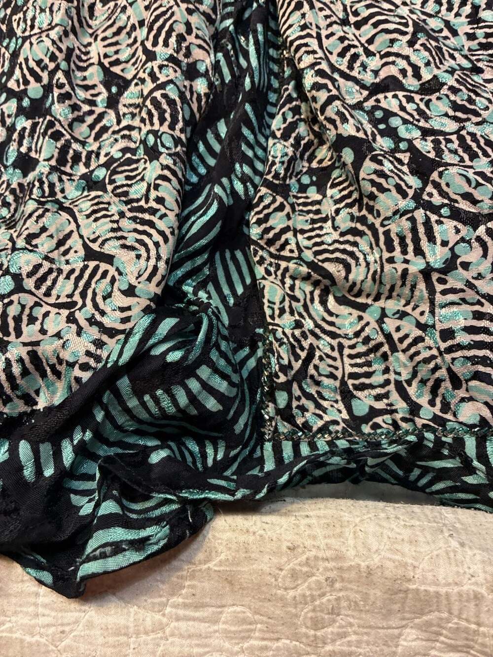 Gonita Batik Boutique Beaded V-Neck Maxi Dress - Picture 6 of 8